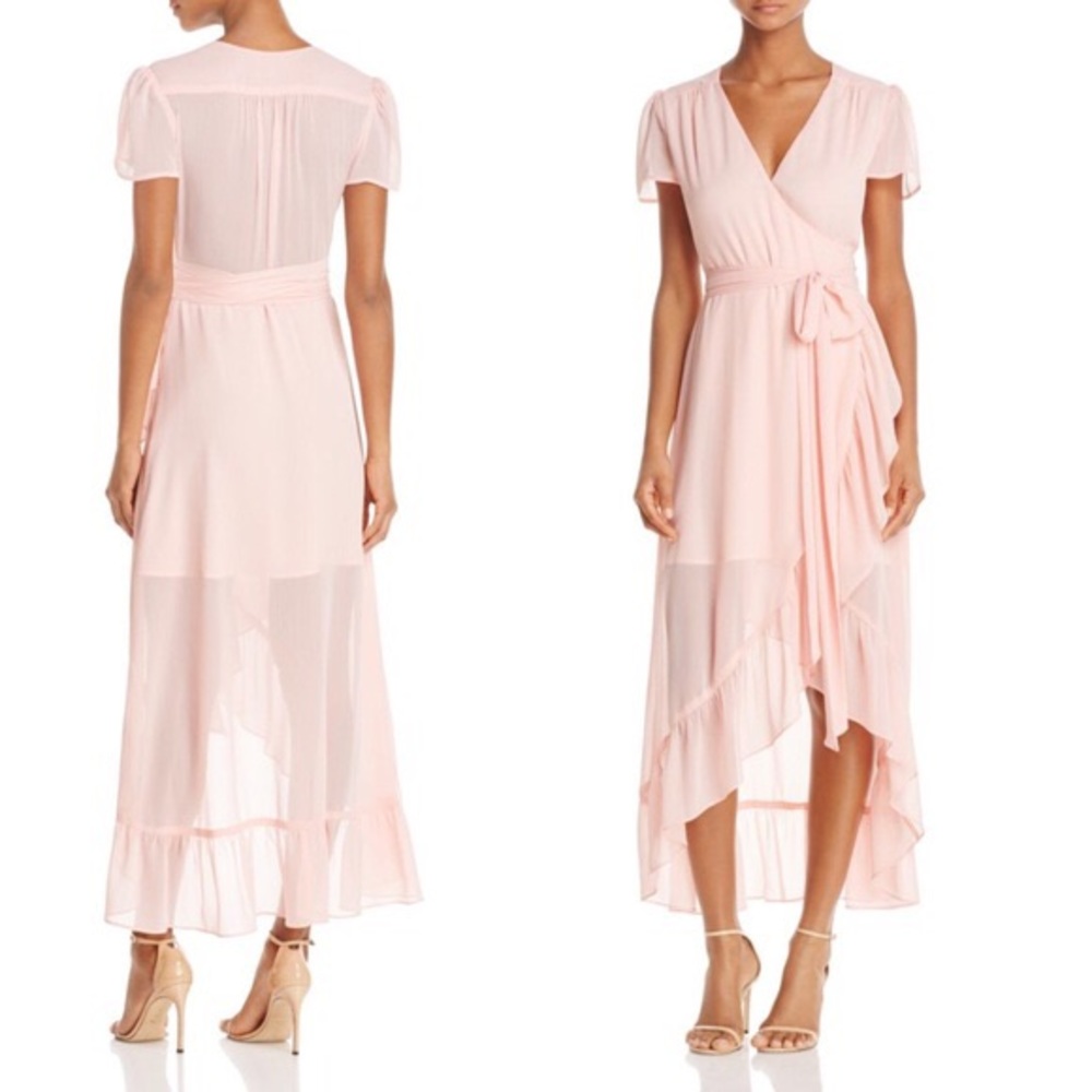 Wayf Bloomingdales Delancey Ruffle Wrap dress